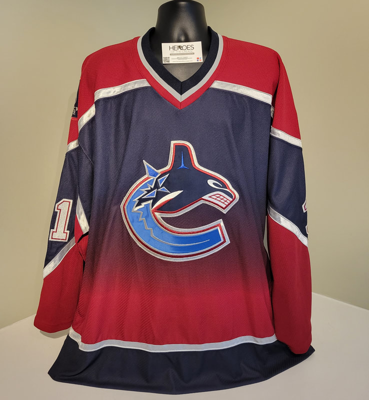 Vancouver Canucks 2005 - 2006 home Game Worn Jersey